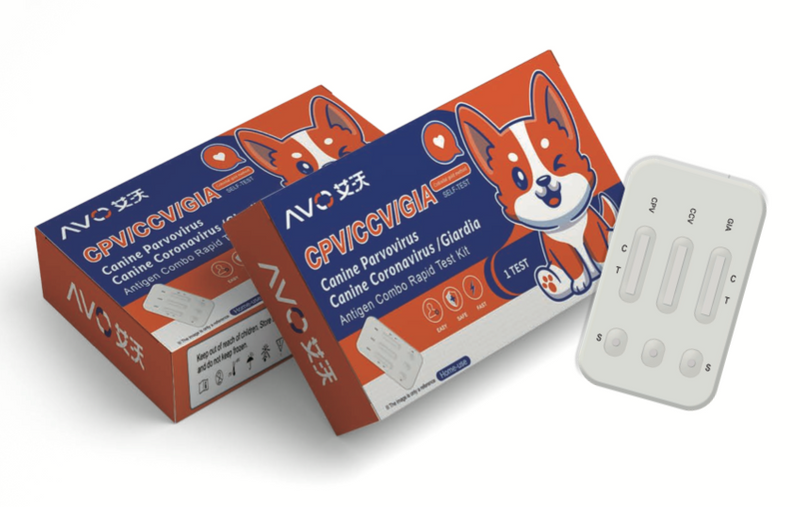 Canine Parvovirus/ Canine Coronavirus/ Giardia Antigen Combo Rapid Test Kit
